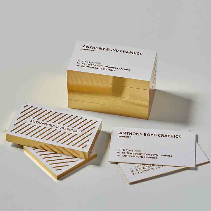 Shinny Gold Foil Edge Name Card